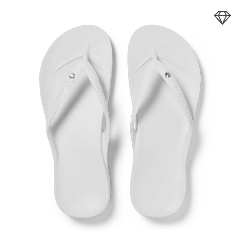 Archies Arch Support Crystal Flip Flops