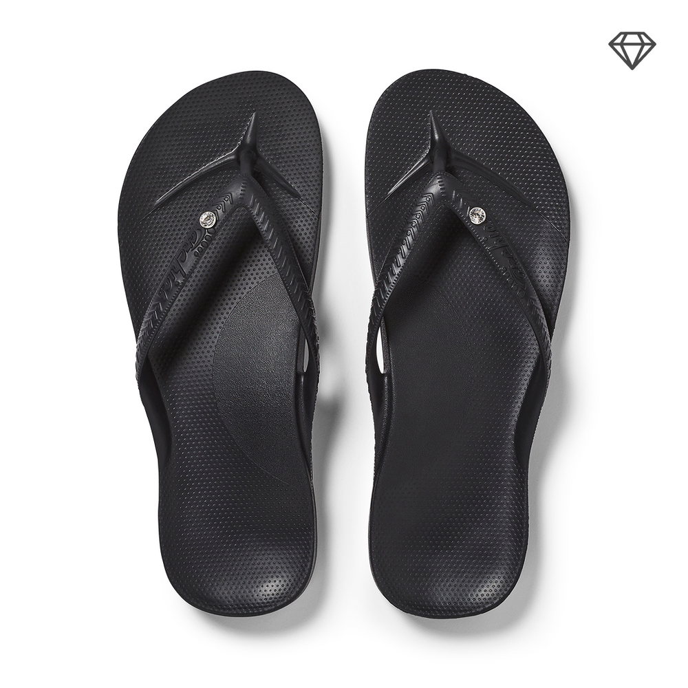 Archies Arch Support Crystal Flip Flops