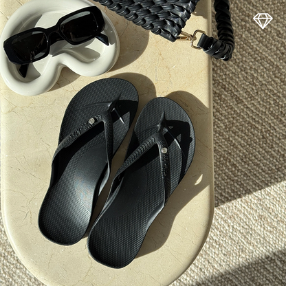 Archies Arch Support Crystal Flip Flops