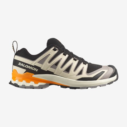 Salomon running shoe on a white background